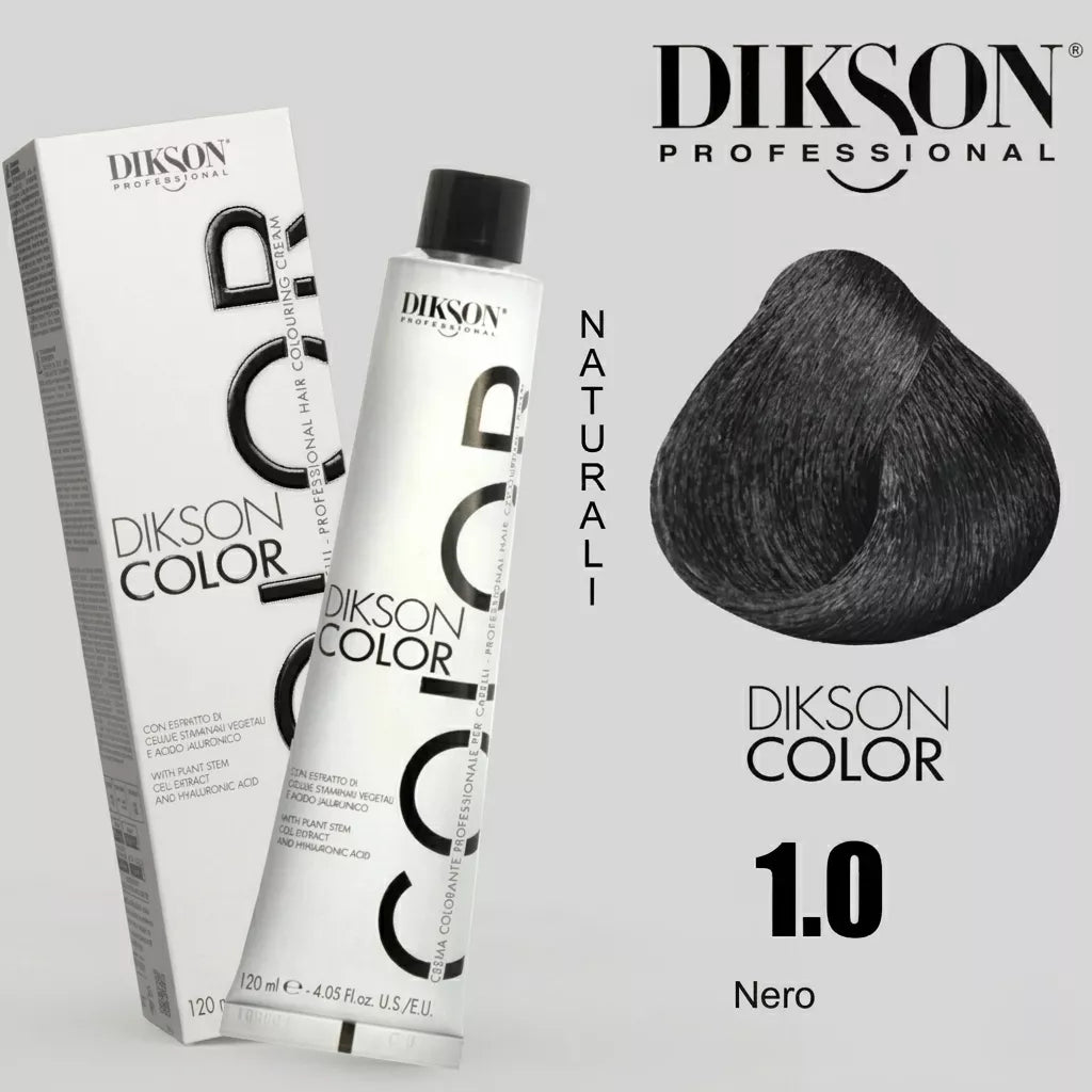 Tinte Dikson Color Coloración Permanente con Ácido Hialurónico Colores Naturales 120ml