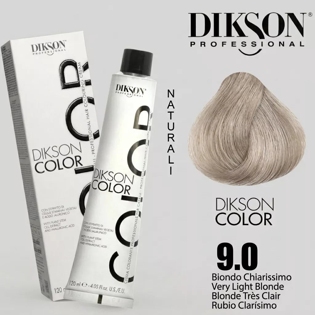 Tinte Dikson Color Coloración Permanente con Ácido Hialurónico Colores Naturales 120ml