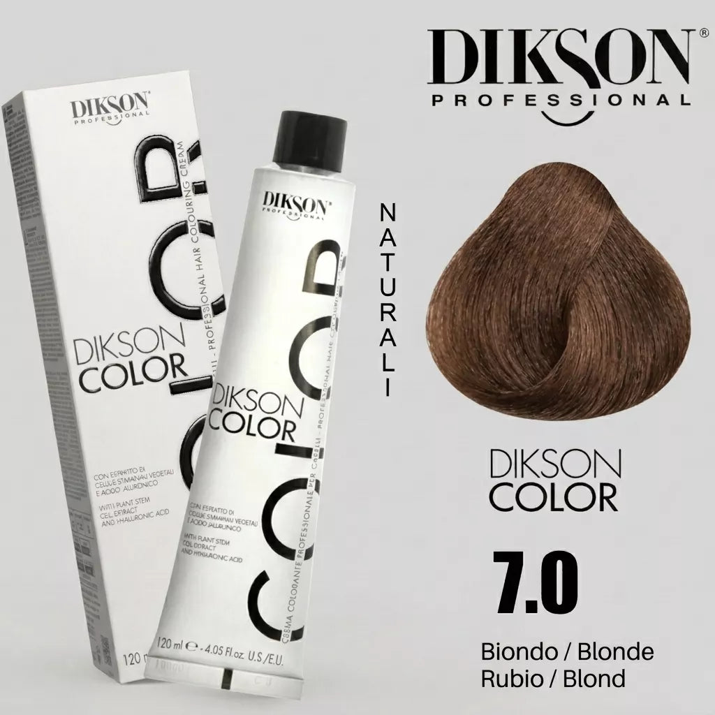 Tinte Dikson Color Coloración Permanente con Ácido Hialurónico Colores Naturales 120ml