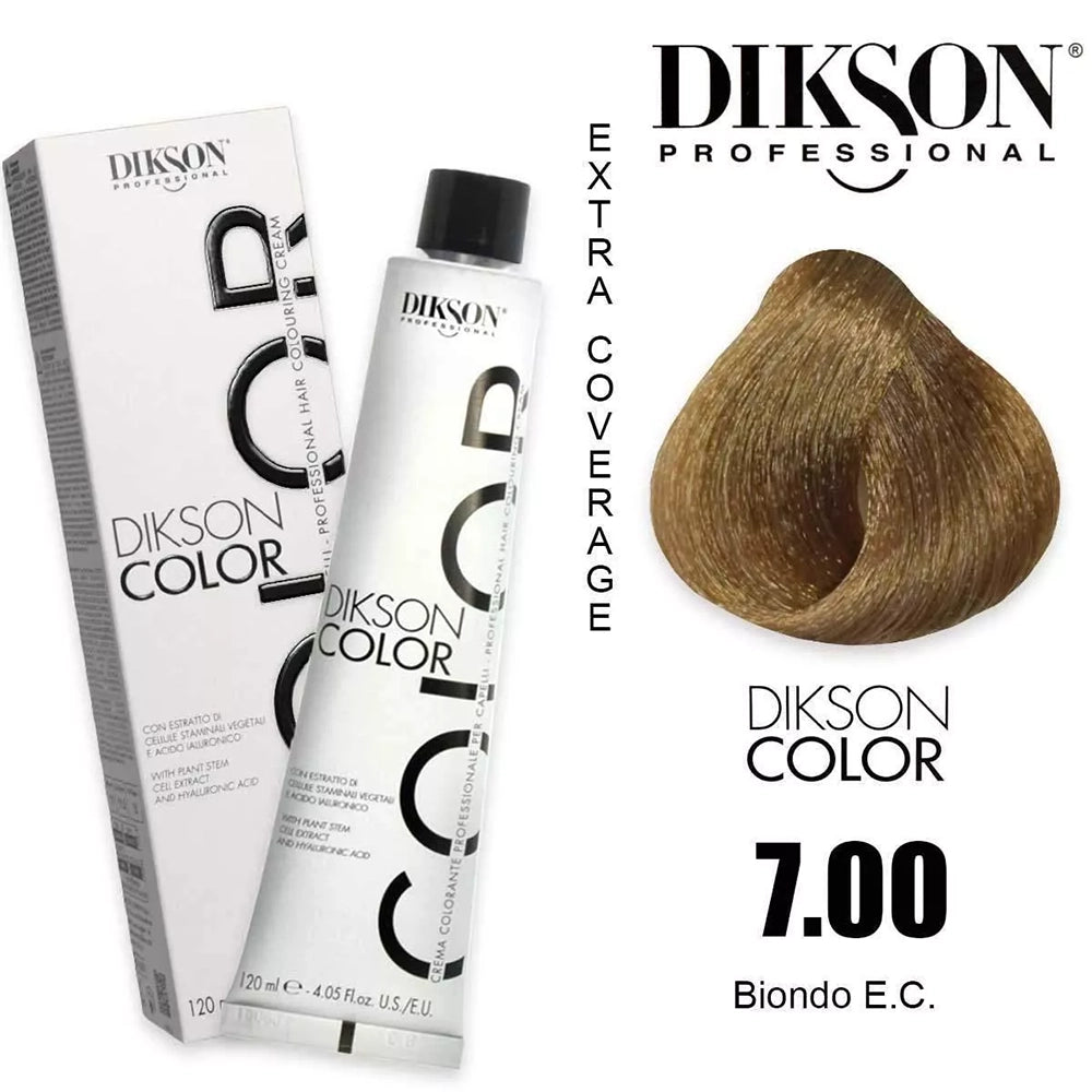 Tinte Dikson Color Coloración Permanente con Ácido Hialurónico Colores Naturales Extra Cobertura 120ml