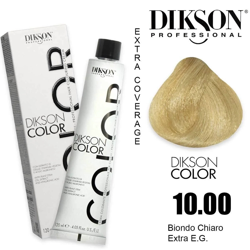 Tinte Dikson Color Coloración Permanente con Ácido Hialurónico Colores Naturales Extra Cobertura 120ml