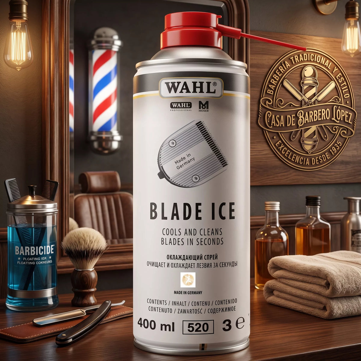Wahl Blade Ice, Spray Refrigerante 4 em 1
